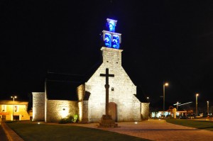 L'église Saint Tugdual de nuit